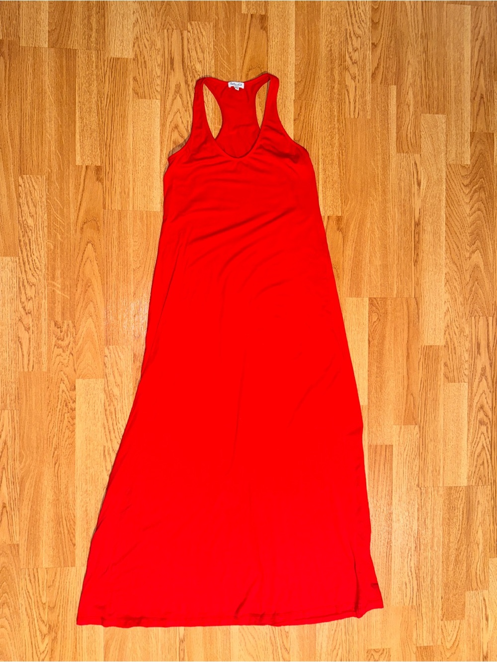 EUC Splendid Red Racerback Pima Cotton Maxi Dress- xs